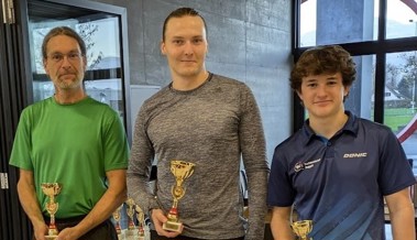 Daniel Köhler gewinnt erstmals das Heimturnier des TTC Oberriet in der höchsten Kategorie