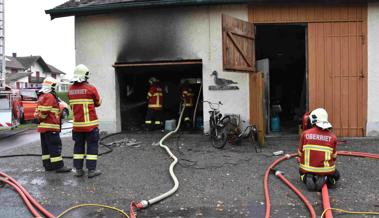 Feuer in der Garage