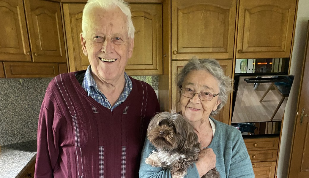 Lina und Willi Dietrich-Müller feiern ihre eiserne Hochzeit