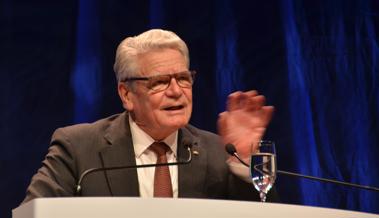 Joachim Gauck wiederholt sich eindringlich