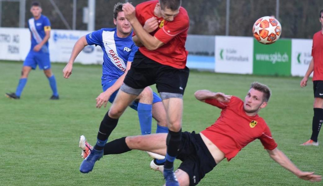 Am Einsatz mangelt’s dem FC Heiden nicht.