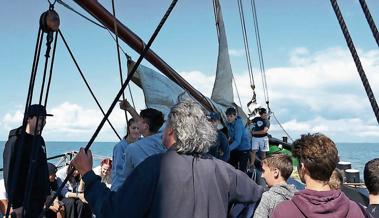 Drei Segelschiffe beim Rheintaler Segeltörn in Holland