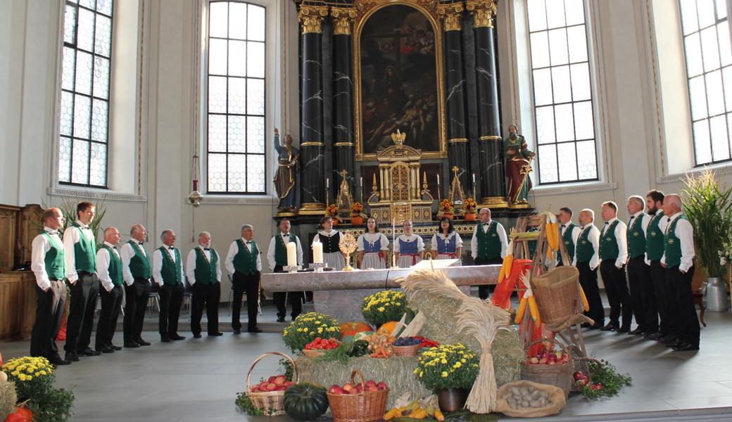 Der Jodlerklub verabschiedete die Gottesdienstbesucher mit dem Lied «Sunntig». 