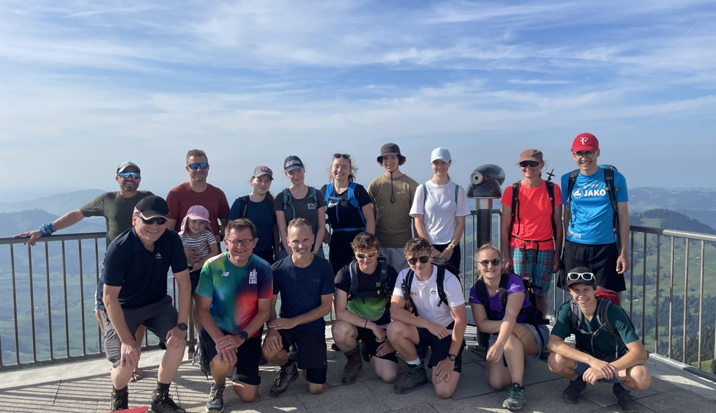 Gipfelfoto auf dem Hohen Kasten