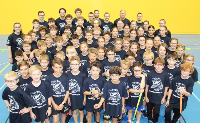 Der Nachwuchs der Rheintal Gators im Trainingslager