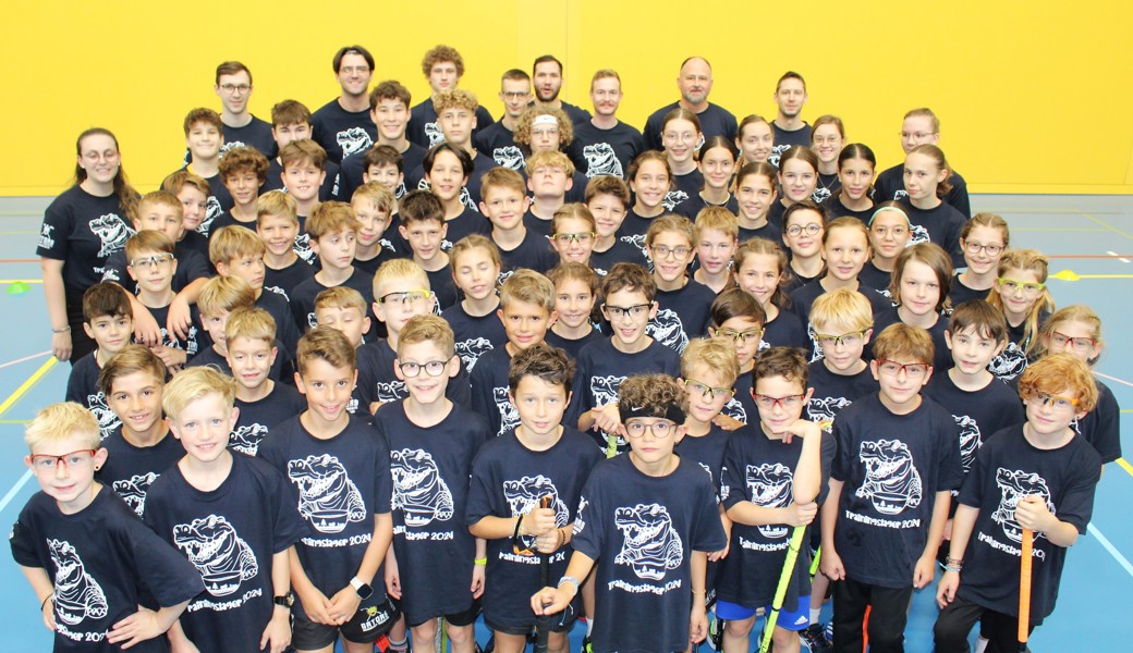 66 Juniorinnen und Junioren nahmen am Trainingslager der Rheintal Gators teil.