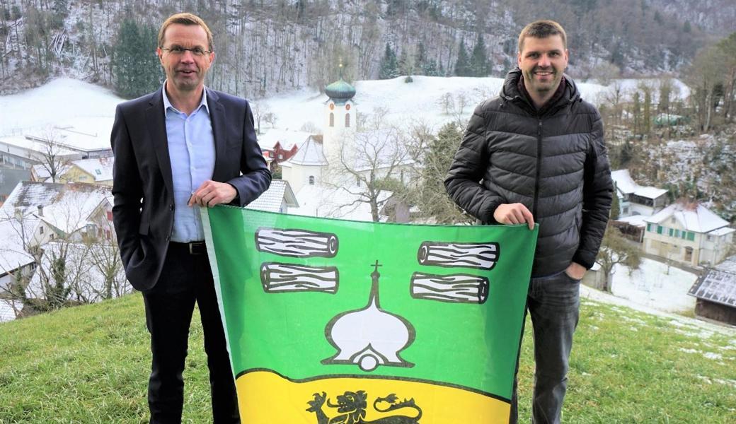 Am 31. Dezember war in Kobelwald Amts- und Fahnenübergabe.