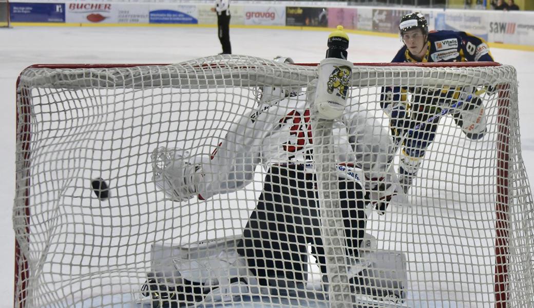 So verwandelte Michael Pfranger den ersten von zwei Penaltys.