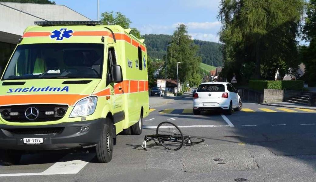 Der Unfall ereignete sich auf einer Kreuzung in Heiden.