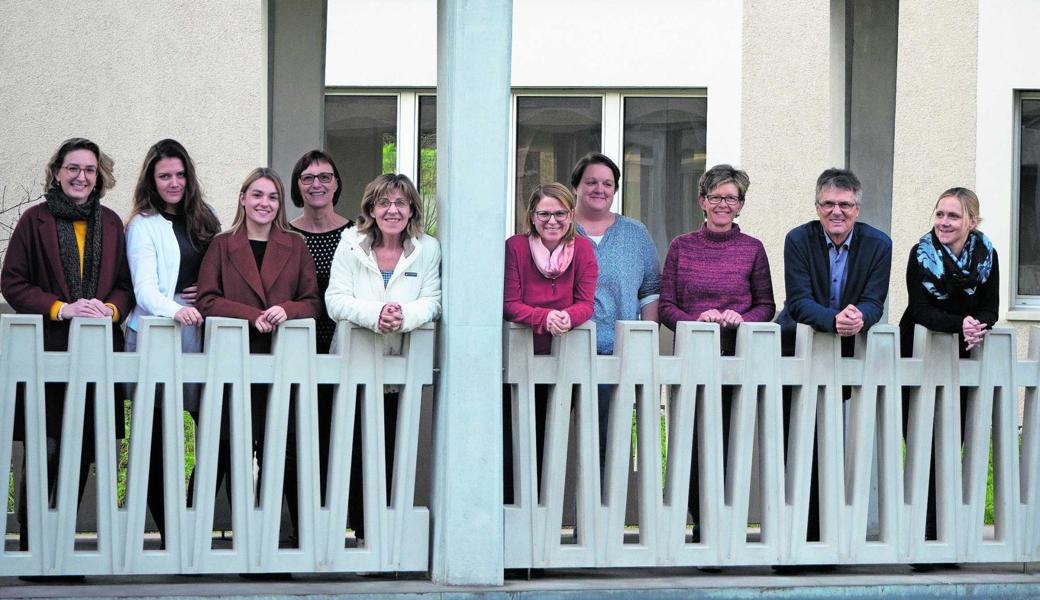 Das Team der Pro Senectute mit Regionalstellenleiter Christoph Zoller-Herzog (2. von rechts).