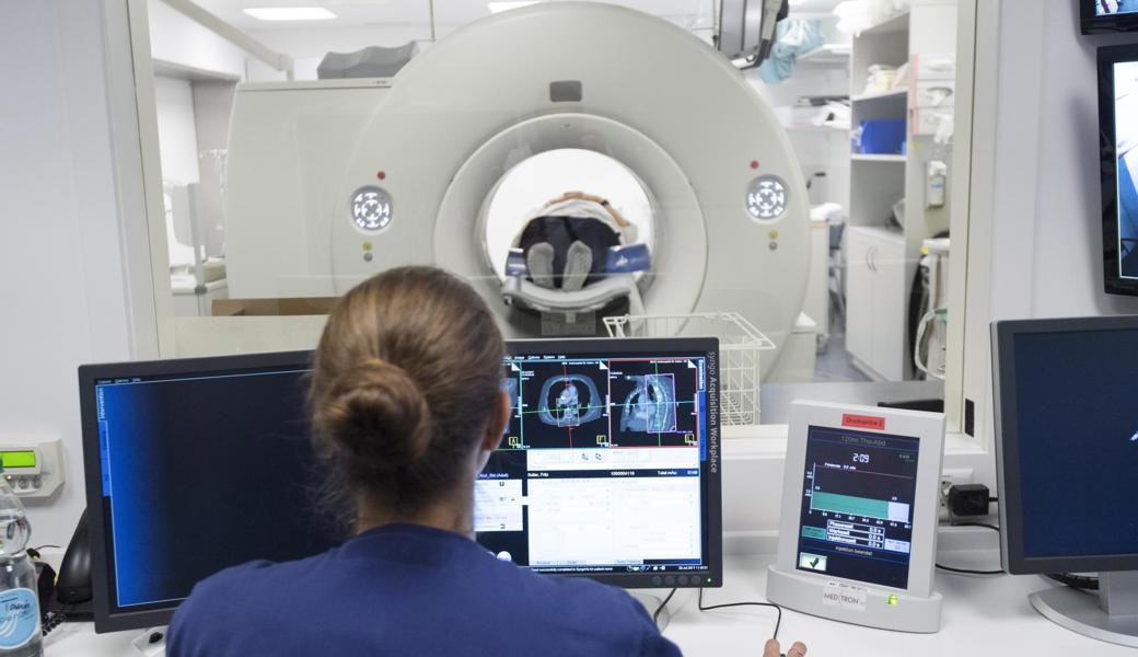 Radiologie auf der Notfallstation des Kantonsspitals St.Gallen.