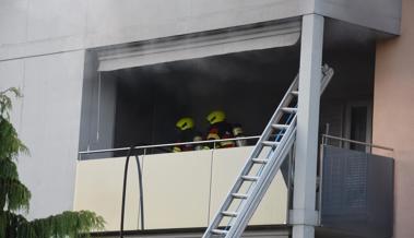 Brand auf dem Balkon