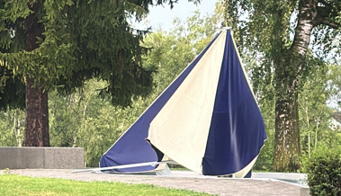 Strandbad und Campingplatz Bruggerhorn werden von Gewitter kurz und hart getroffen