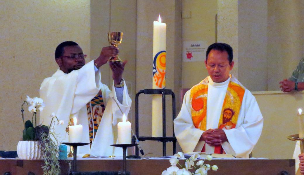 Pater Augustine Amanor wurde als Kaplan in der Seelsorgeeinheit Buechberg begrüsst.