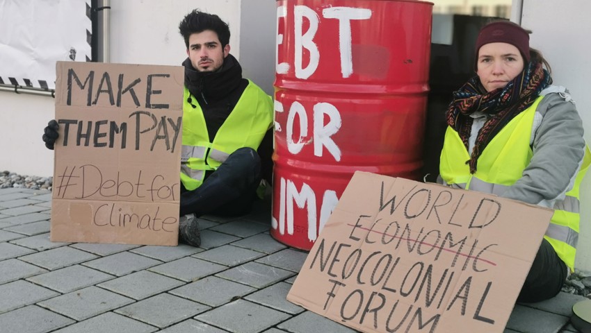&quot;Welt-Neokolonial-Forum&quot;: Protest gegen das WEF in Altenrhein.