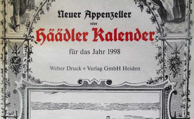 Vor 25 Jahren erschien der letzte «Häädler Kalender»