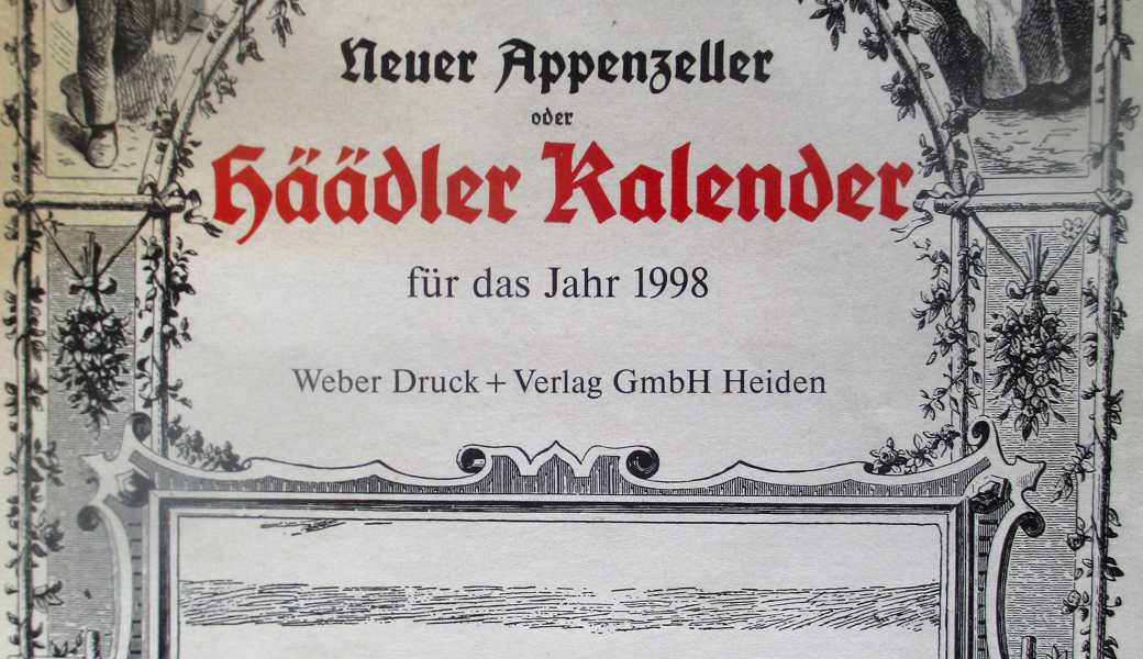 Der «Häädler Kalender» war im Vorderland beliebt.