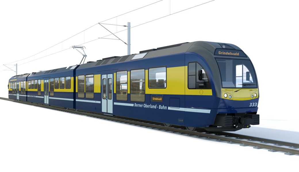 Stadler Rail liefert den Berner Oberland-Bahnen fünf Triebzüge im Wert von 50 Millionen Franken