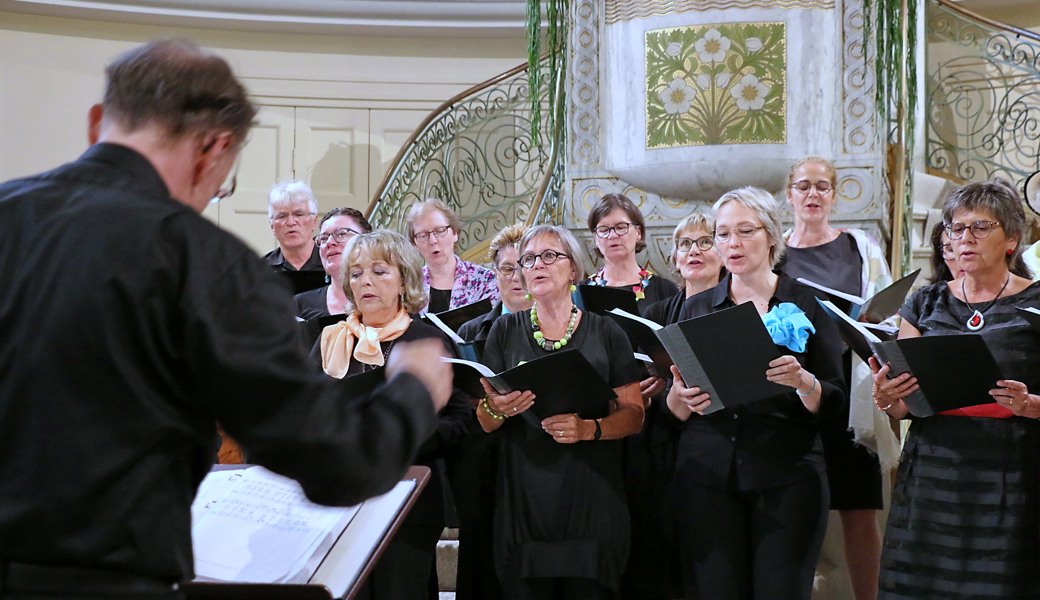 Unter der Leitung von Jean François Morin begeisterte der Chor Novum sein Publikum.