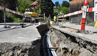 Grossbaustelle mitten im Dorf