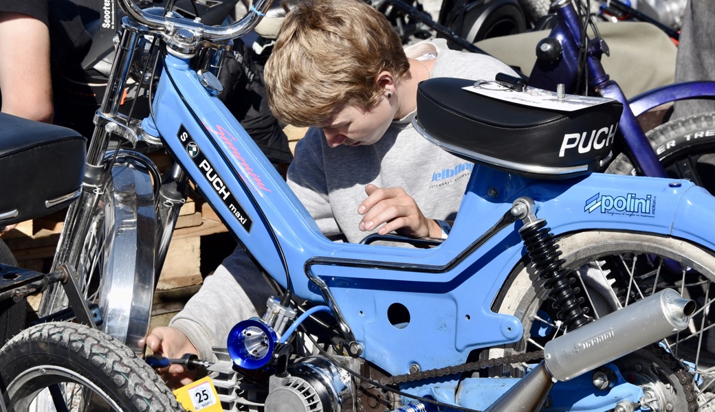Am Supermoto Altstätten knattert, brummt und heult es – auch bei den Töffli