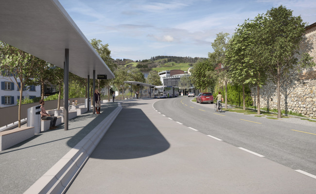 Die Bushaltestelle soll zügeln: «Ein gewisses Umdenken wird nötig sein»