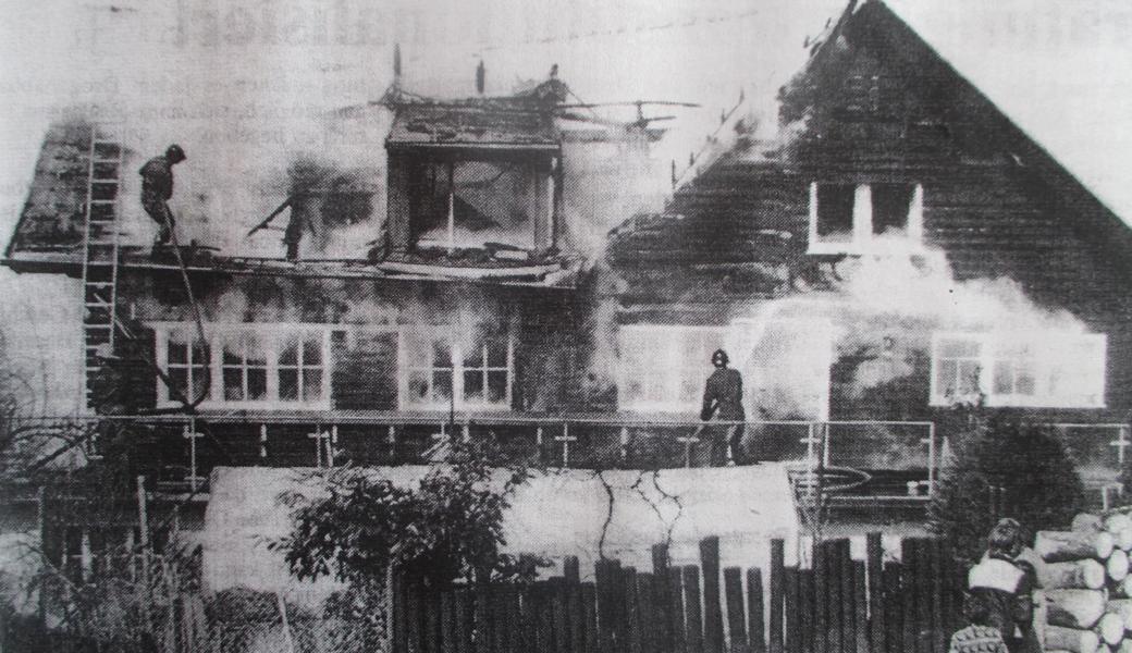 Am 2. April 1987 wurde der «Wilden Mann» ein Raub der Flammen. Der Wiederaufbau wurde zügig an die Hand genommen.