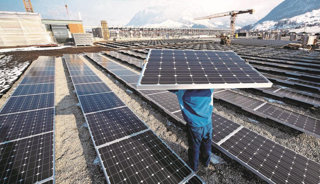 Die Dächer  im Appenzellerland werden zu einem kleinen Teil zur Erzeugung von Solarstrom verwendet.