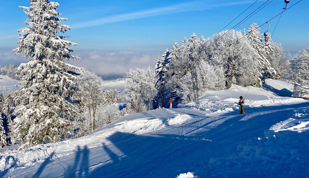 Traumhafte Skitage wie den Samstag, 16. Januar, an dem diese Bilder entstanden sind, gab es im Vorderland diesen Winter überdurchschnittlich viele.
