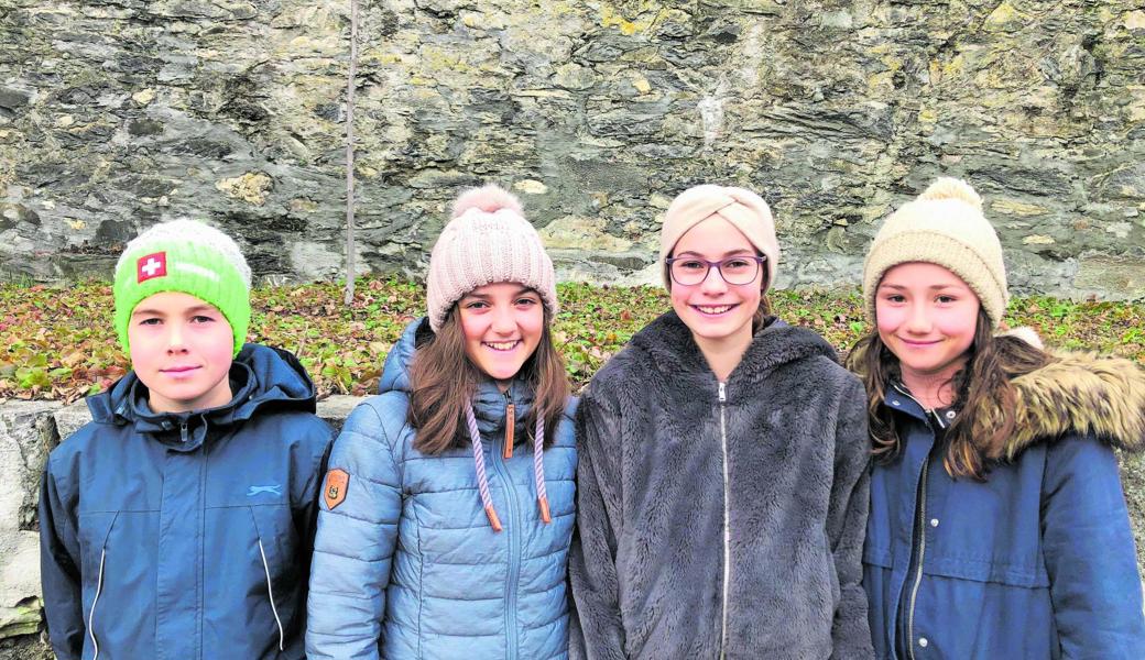 Rheintaler Quartett im SV St. Gallen-Wittenbach (v. l.): Joel Schelling, Eleni Kuster, Janine Schelling und Riana Waldburger. 