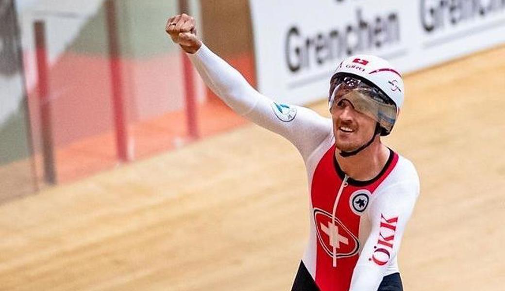 Ein Tag, zwei Schweizer Meistertitel: Simon Vitzthum siegt nach der Einzelverfolgung auch im Omnium.