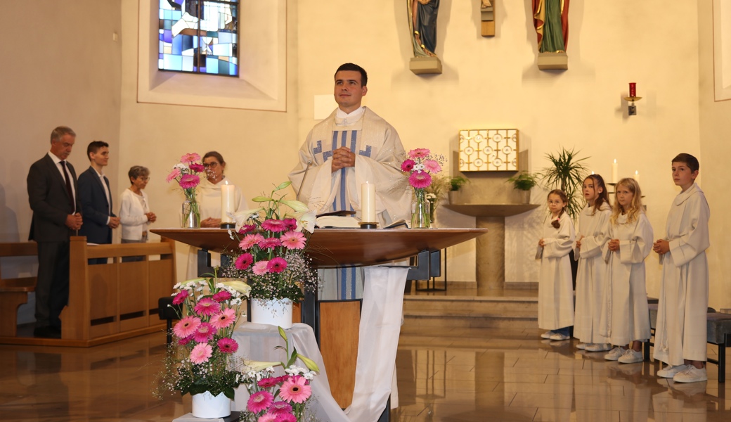 Kaplan Šarić als Festprediger am Kirchenfest Mariä Geburt der Pfarrei Kriessern