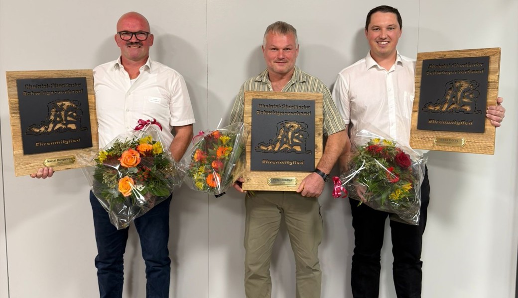 Marcel Hangartner, Peter Städler und Beda Coray werden Ehrenmitglieder