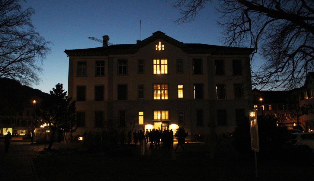 Das Gemeindehaus konnte vor der Bürgerversammlung besichtigt werden.