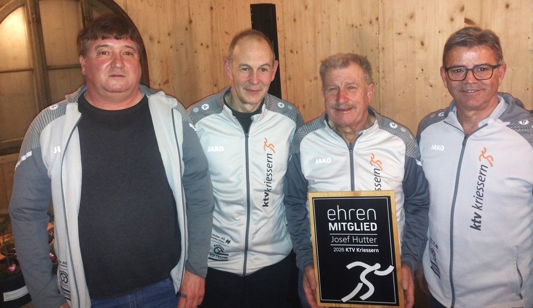 Drei Neue und ein neues Ehrenmitglied bei der KTVK-Männerriege