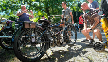 Bikertreffen in der Heuwiese - Very British und zum Teil very old