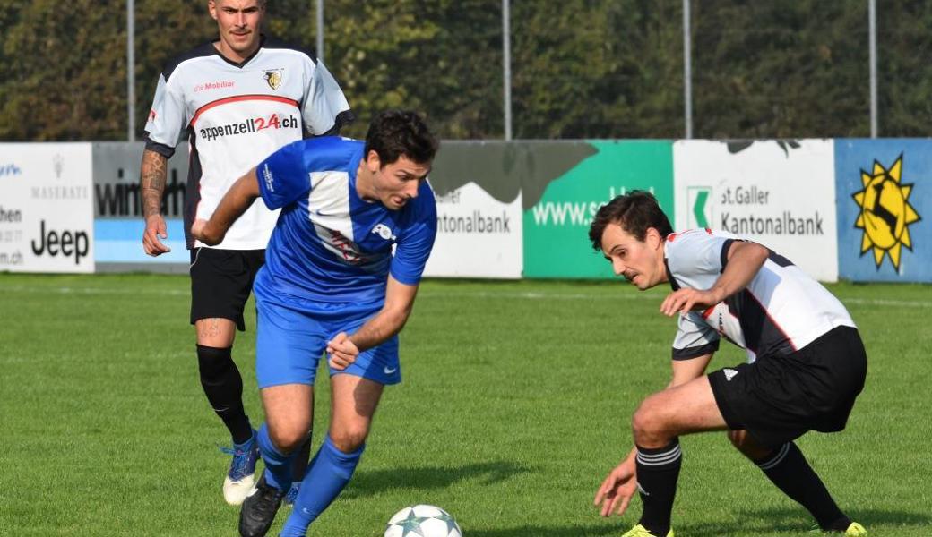 In der Hinrunde schoss Bernhard Allgäuer acht Tore. Auf seine Treffsicherheit muss sich der FC Rüthi weiter verlassen können, um im Juni in die 2. Liga regional aufzusteigen. 