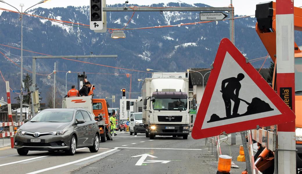 In Diepoldsau wird rege gebaut. Das betrifft auch die Strassen.