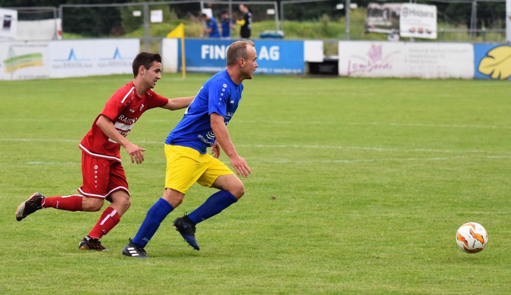 Der FC Montlingen läuft hinterher. Diepoldsau läuf's besser, im Spitzenspiel setzte es aber ebenfalls eine 0:4-Klatsche.