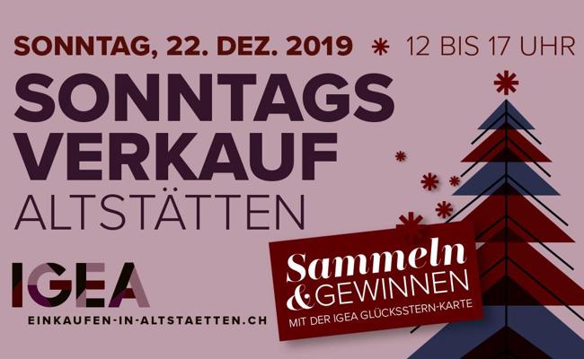 Sonntagsverkauf der IGEA