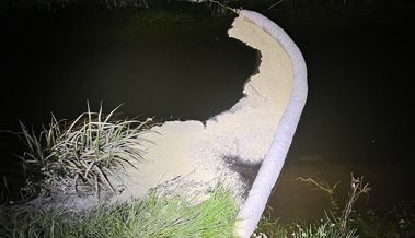Schlechter Geruch und Wasserverschmutzung: Öl gelangte in einen Bach