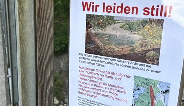 Mysteriöses Schild droht mit Polizei und Busse