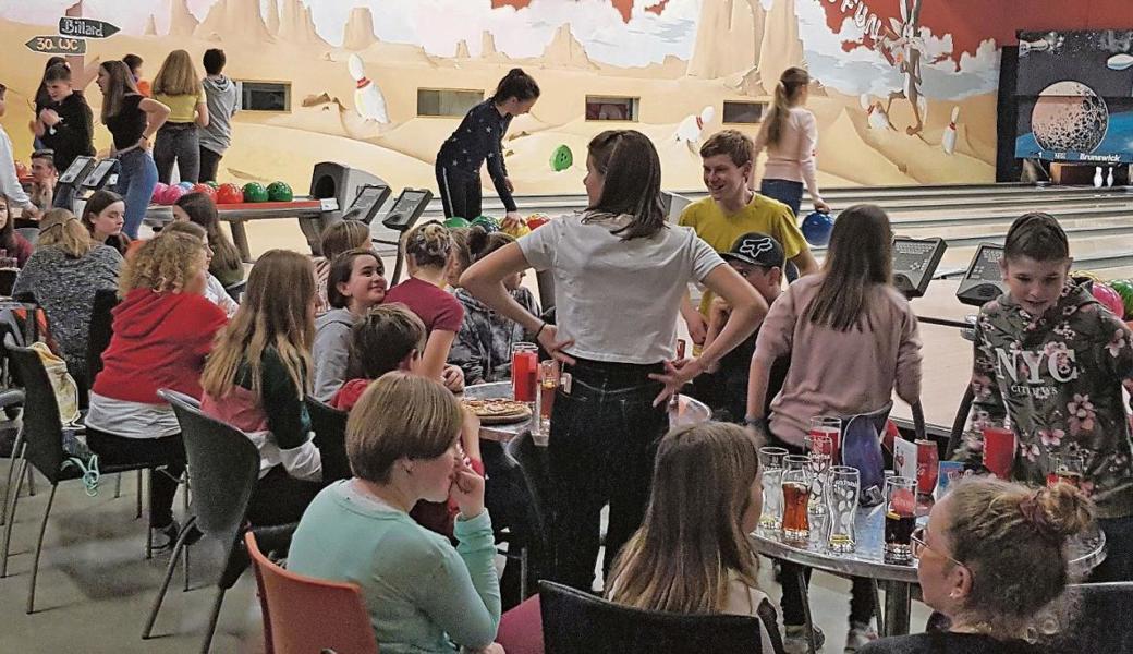 Das Bowlen war ein Highlight für die Jugendlichen. 