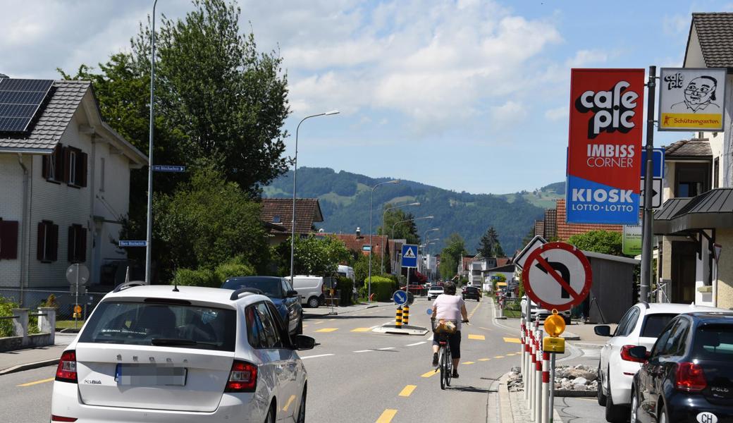 Suchbildrätsel in Diepoldsau: Finden Sie die neue Verkehrstafel.