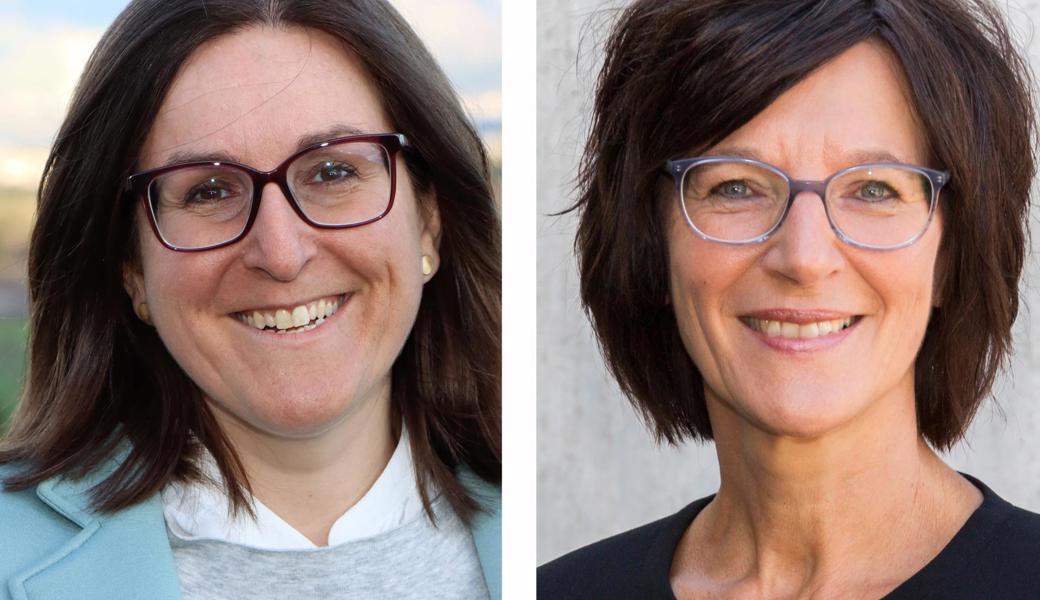 Simona Schawalder (links) gibt sich noch nicht geschlagen. Die CVP-Kandidatin tritt im zweiten Wahlgang fürs Gemeindepräsidium Rüthi noch einmal gegen Irene Schocher von der FDP an.