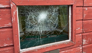 Spuren von Vandalismus auf dem Rheindamm und beim Grillplatz Maz