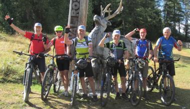 Stammriege Balgach radelt am 13. Alpencross zu sechst bis ins Puschlav