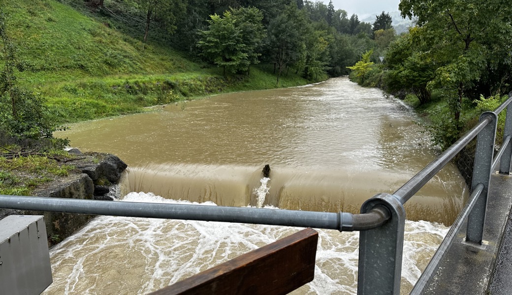 Der Littenbach führt immer noch überdurchschnittlich viel Wasser.