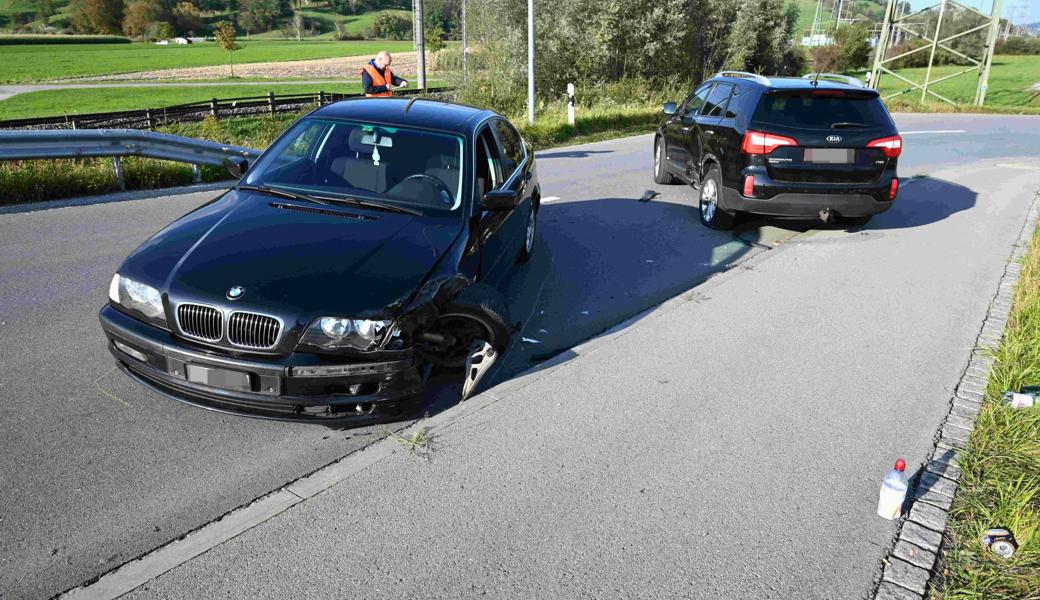 Das Auto des Unfallverursachers erlitt Totalschaden. 