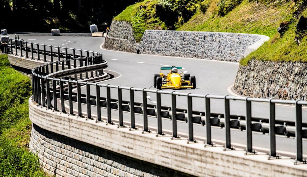 Walter Tanner mit seinem Ralt in den Bergen.